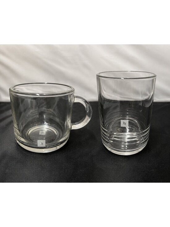 Nespresso Other - Nespresso Tempered Glass Coffee Cup & Barista Recipe Glass Set of 2